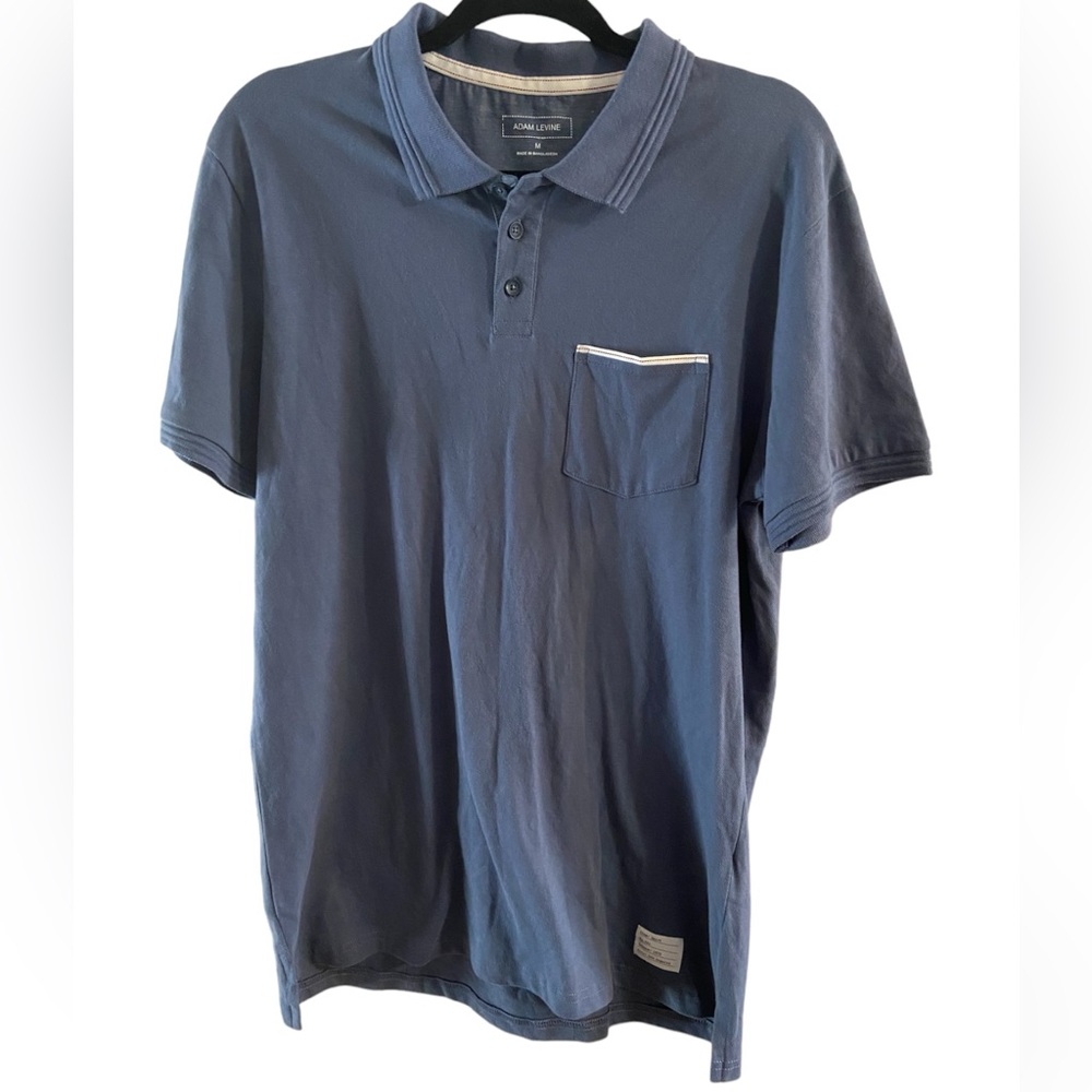 Adam Levine Men's Slate Blue Polo Shirt